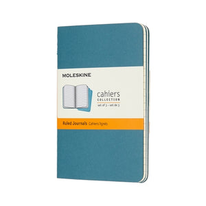 Moleskine Cahier 3 Pack Pocket Brisk Blue - Lined