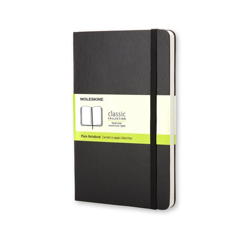 Moleskine Notebook Classic Pocket Black Hard Cover - Plain