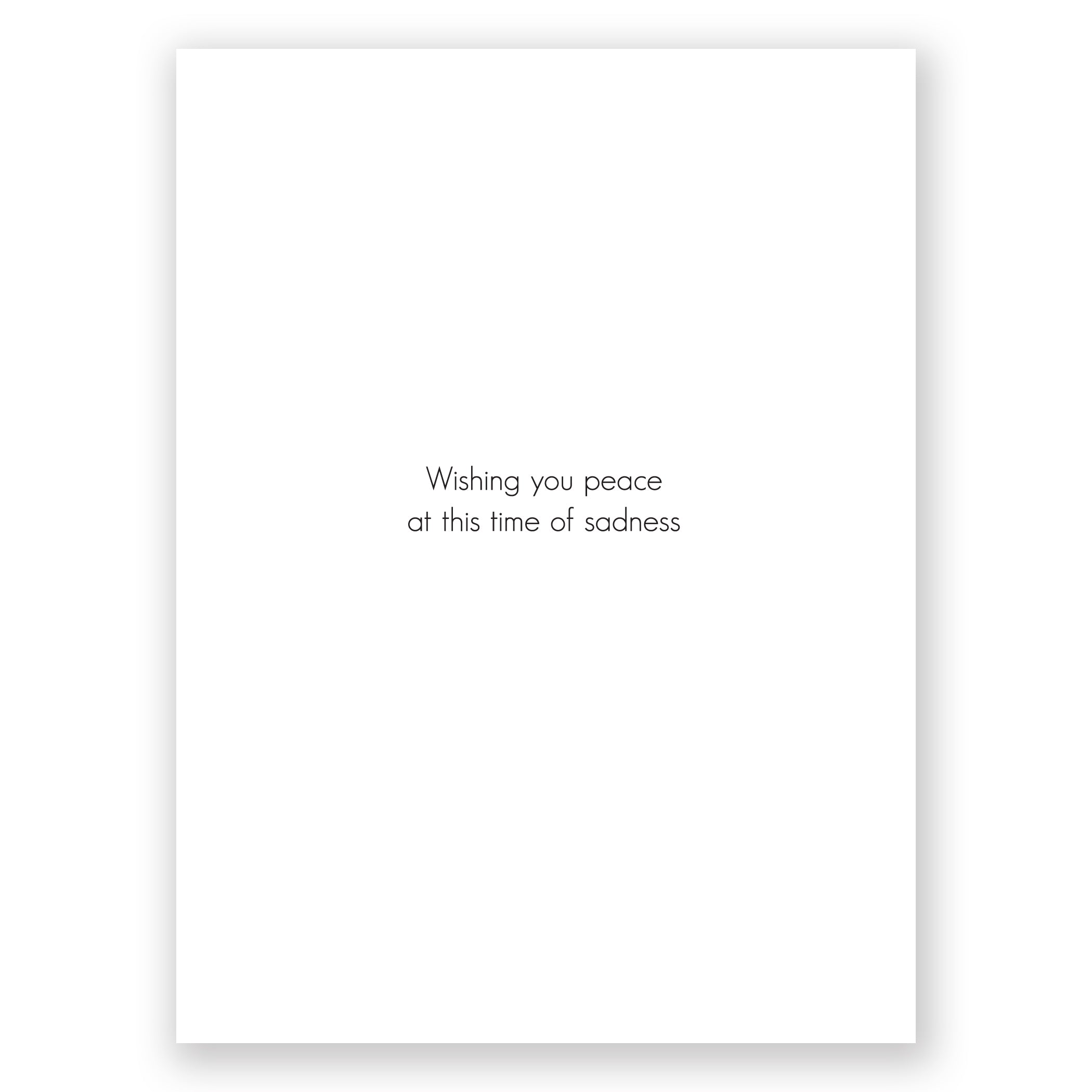 GreatArrow Graphics Greeting Card - Wishing You Peace