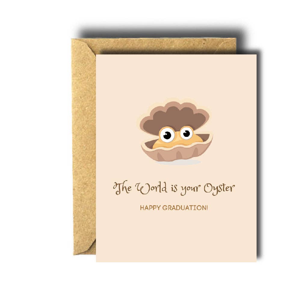 Bee Unique Greeting Card - World is Your Oyster