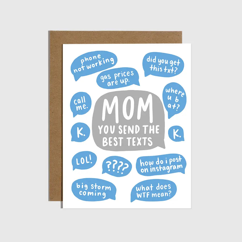 Brittany Paige Greeting Card - Mom Texts