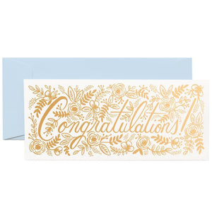 Rifle Paper Co. Greeting Card - Champagne Floral Congrats