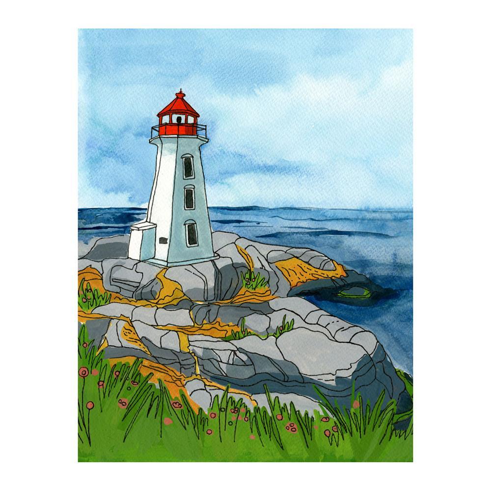 Kat Frick Miller Postcard - Peggy's Cove