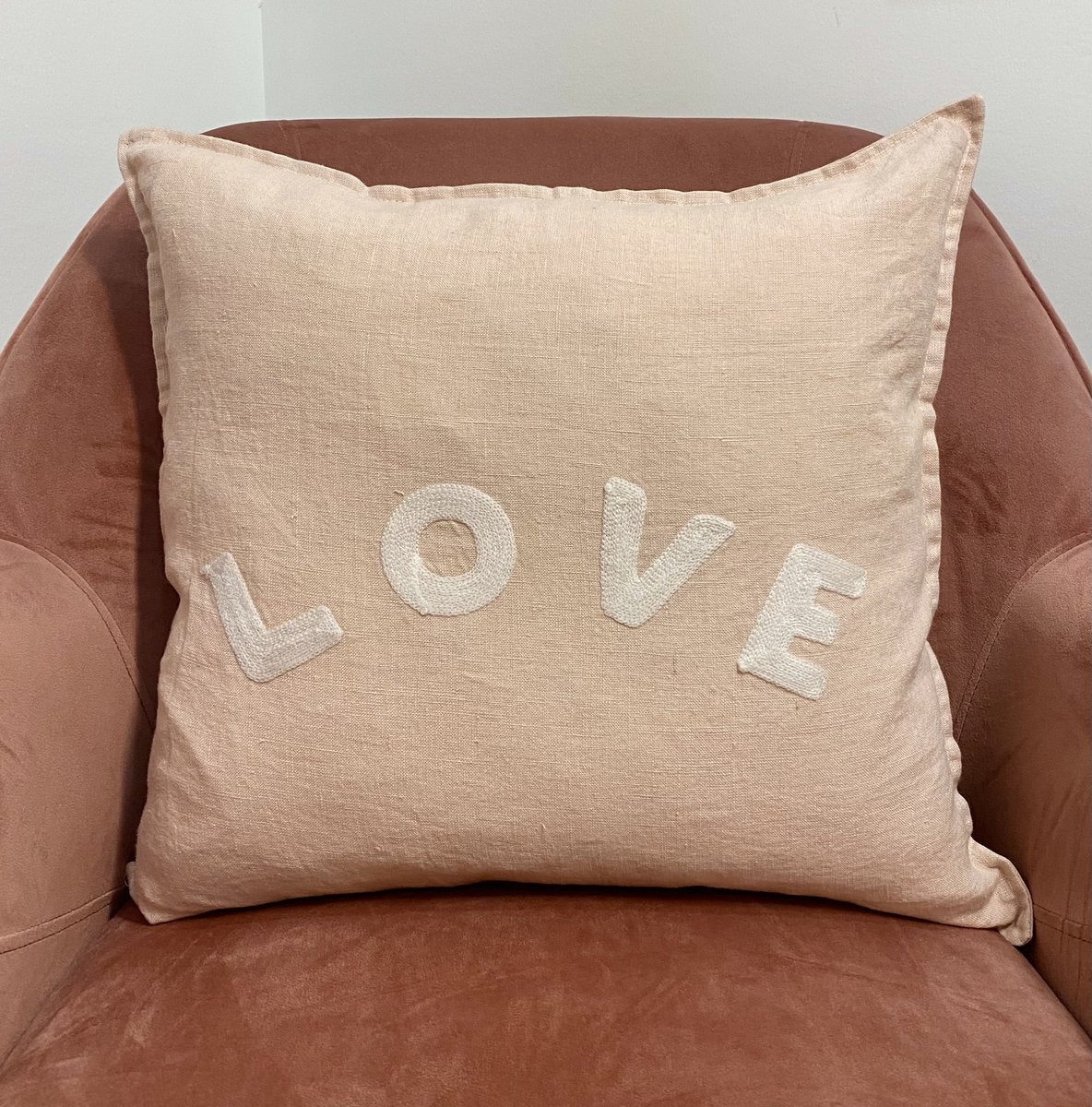 Love Linen Pillow - 18x18