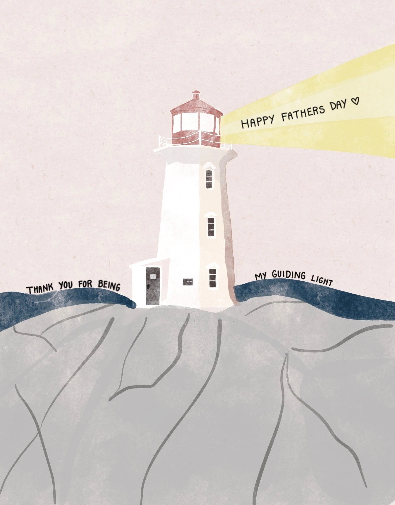 Poplar Paper Co. Greeting Card - Guiding Light Father's Day