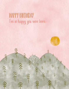 Poplar Paper Co. Greeting Card - So Happy You Were Born