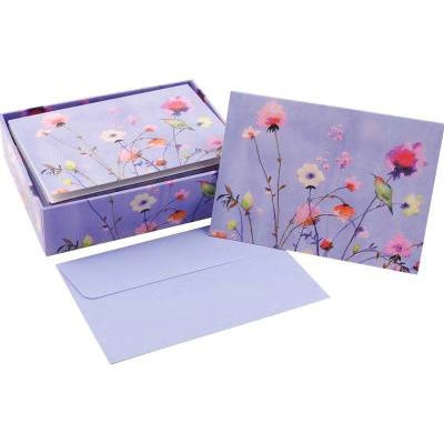 Peter Pauper Boxed Notes - Lavender Wildflowers
