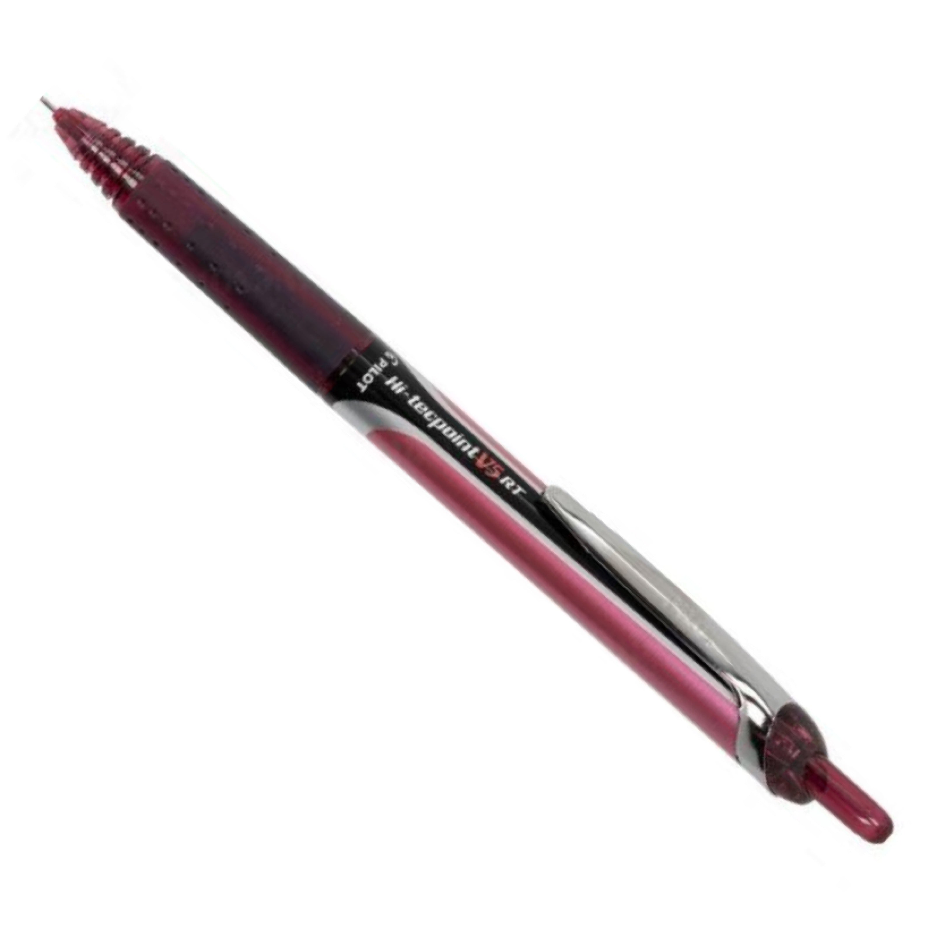 Pilot Pen Hi Tecpoint V5 Retractable - Dark Red