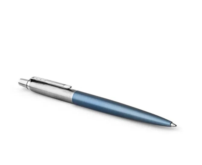 Parker Jotter Ballpoint Pen - Waterloo Blue + Steel