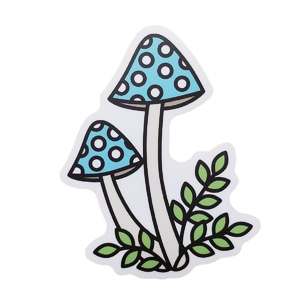 Sticker - Spotted Blue Mushroom