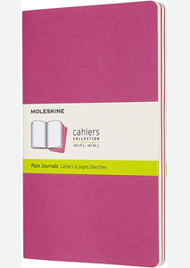 Moleskine Cahier 3 Pack Large Kinetic Pink - Plain