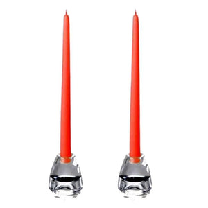 Set of 12" Taper Candles - Coral