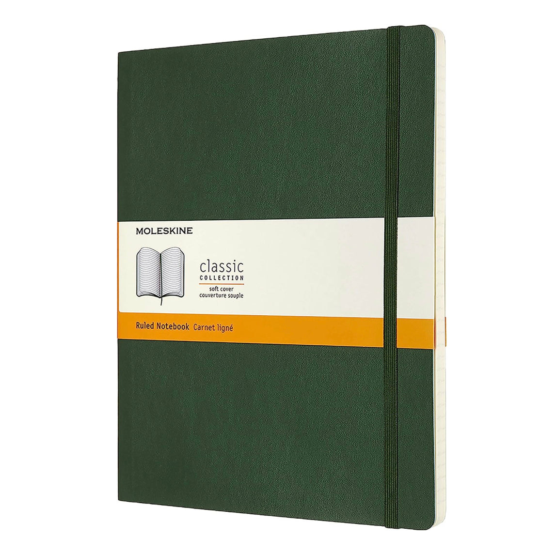 Moleskine Notebook Classic Extra Large Myrtle Green Soft Cover - Ruled
