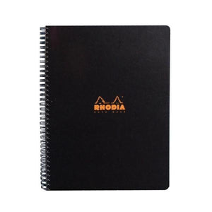 Rhodia Notebook Coiled A5 Lined - Black