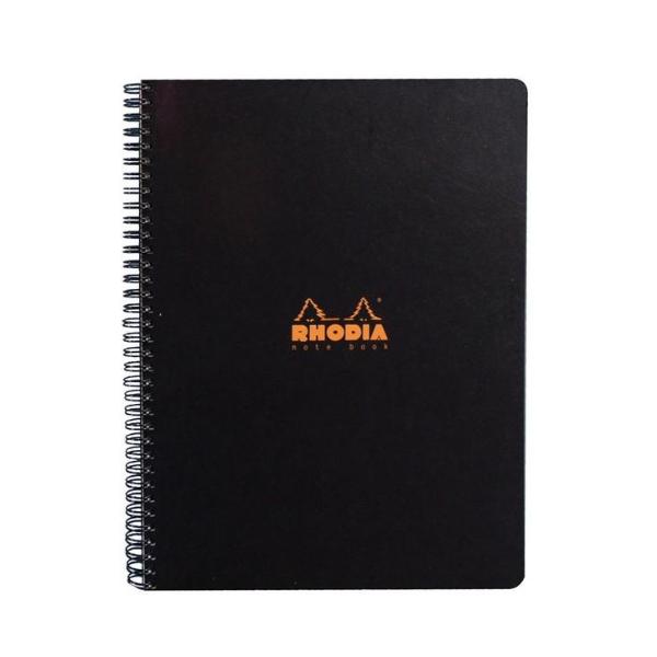 Rhodia Notebook Coiled A5 Dot Grid - Black
