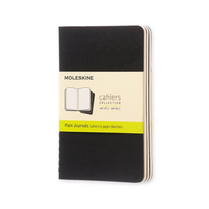 Moleskine Cahier 3 Pack Pocket Black - Plain