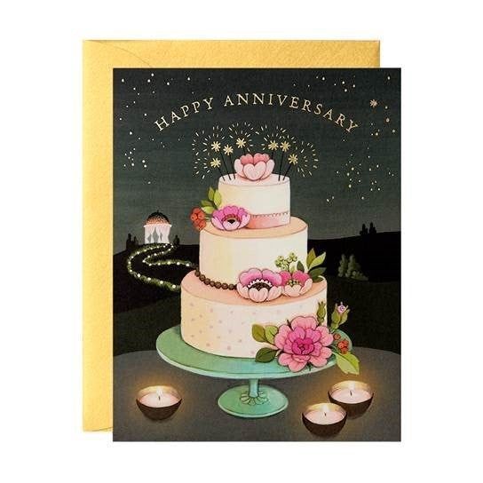 JooJoo Paper Greeting Card - Anniversary Cake