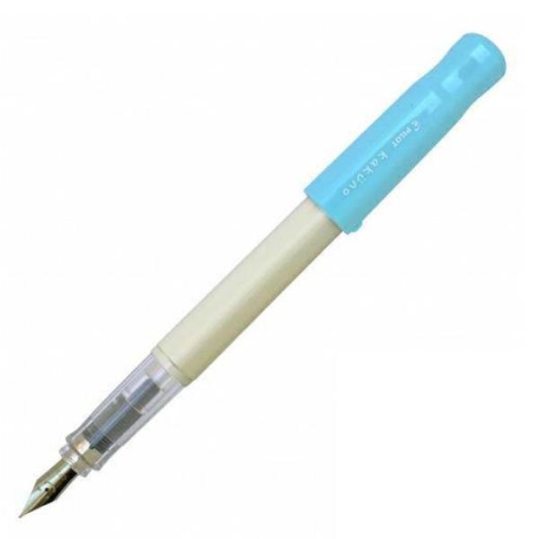 Pilot Fountain Pen Kakuno - Soft Blue + White - Fine