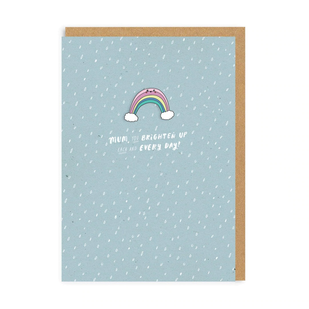 Ohh Deer Greeting Card - Rainbow Mum Pin