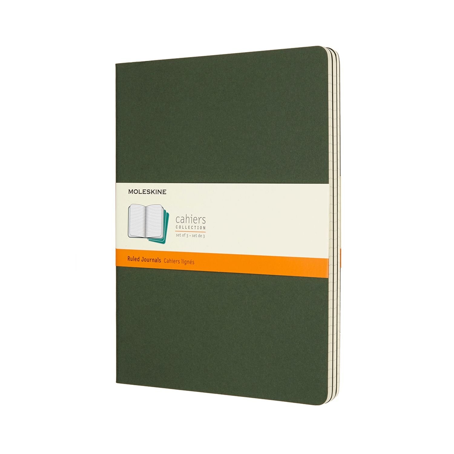 Moleskine Cahier 3 Pack Extra Large Myrtle Green - Lined