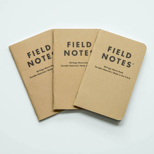 Field Notes Pocket Notebook Set - Kraft, Mixed