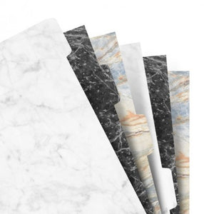 Filofax Insert - Personal Indices Dividers - Marble