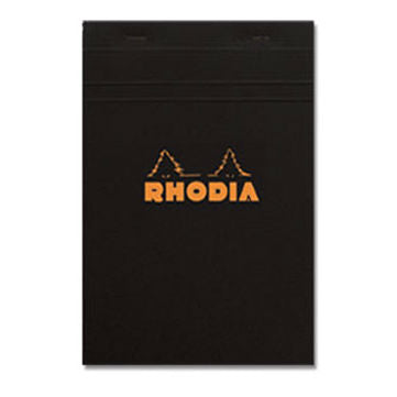 Rhodia Notepad Stapled N° 16 Plain - Black