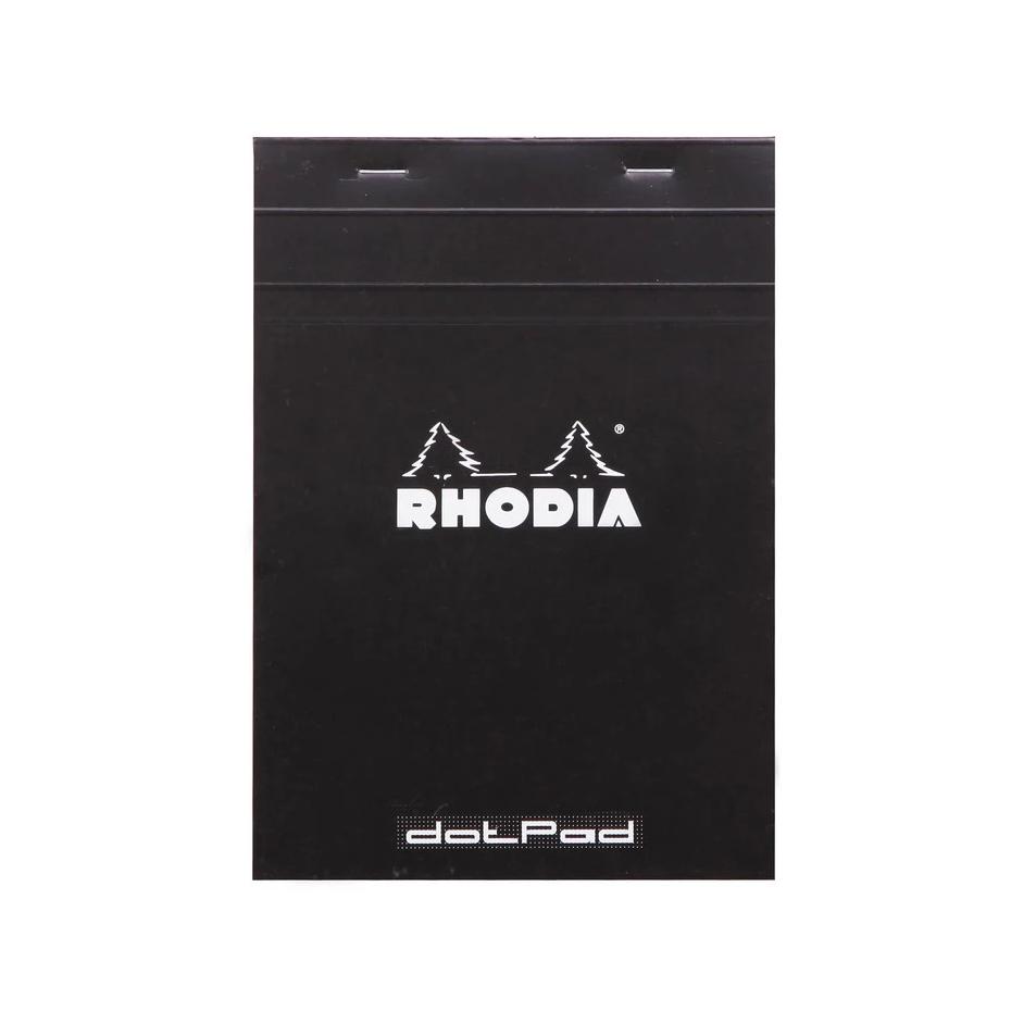Rhodia Notepad Stapled N° 16 Dot Grid - Black