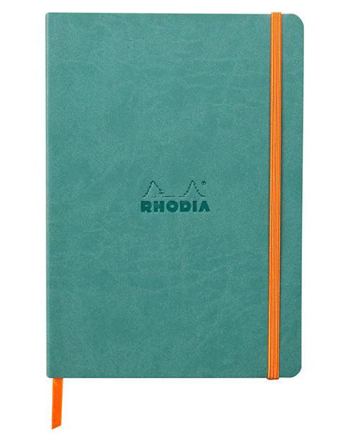 Rhodia Soft Cover Notebook A5 Lined - Aqua