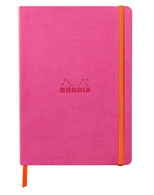 Rhodia Soft Cover Notebook A5 Dot Grid - Fuchsia