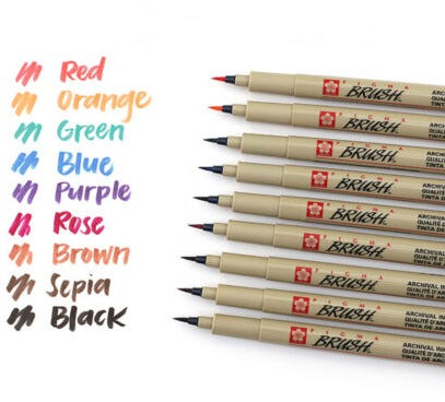 Pigma Pen Colour - Brush Pen Orange