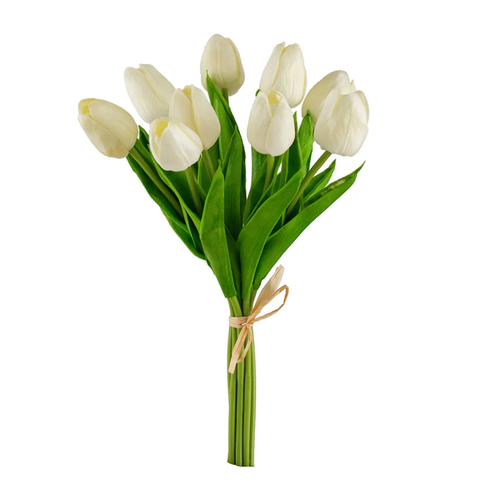 Artificial Tulip Single - White