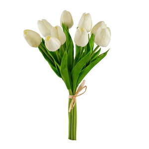 Artificial Tulip Bundle - White