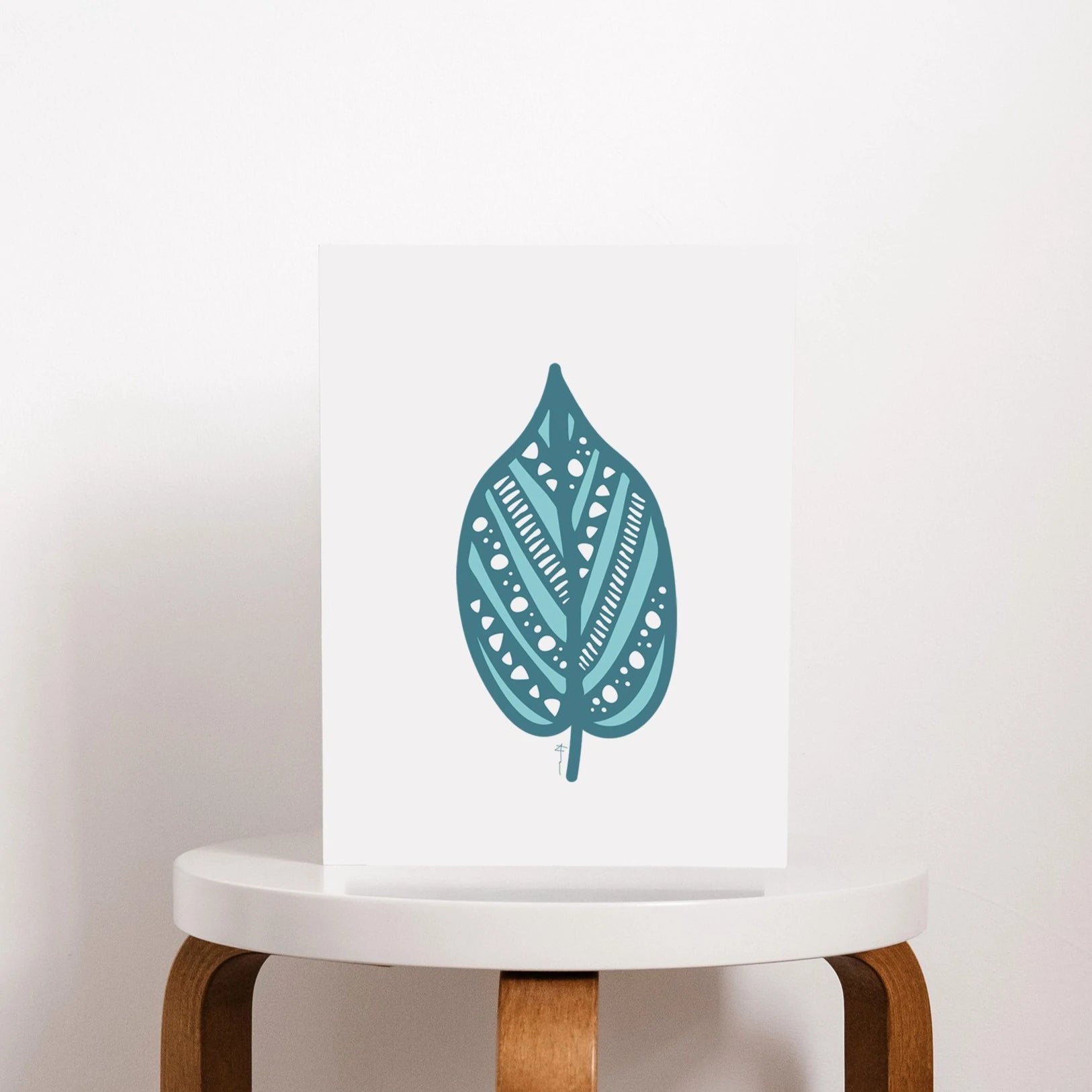 Paper and Wings Art Print - 8" x 10" - Leaf
