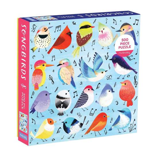 Mudpuppy Songbirds 500 Piece Puzzle