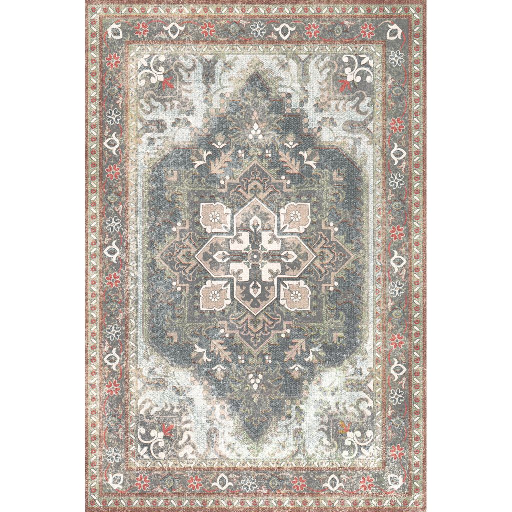 Floor Mat - Green/Red Antiquity Persian 4'x6'