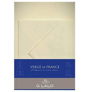 G. Lalo Verge De France Writing Set - A5 Ivory