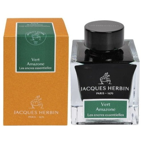 J. Herbin Bottle Ink - 50ml - Vert Amazone