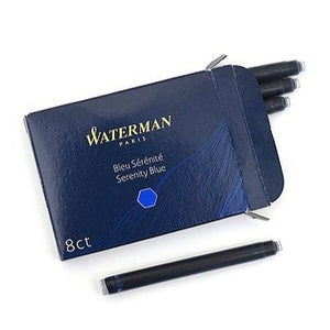 Waterman Fountain Pen Cartridges - Long - Serenity Blue