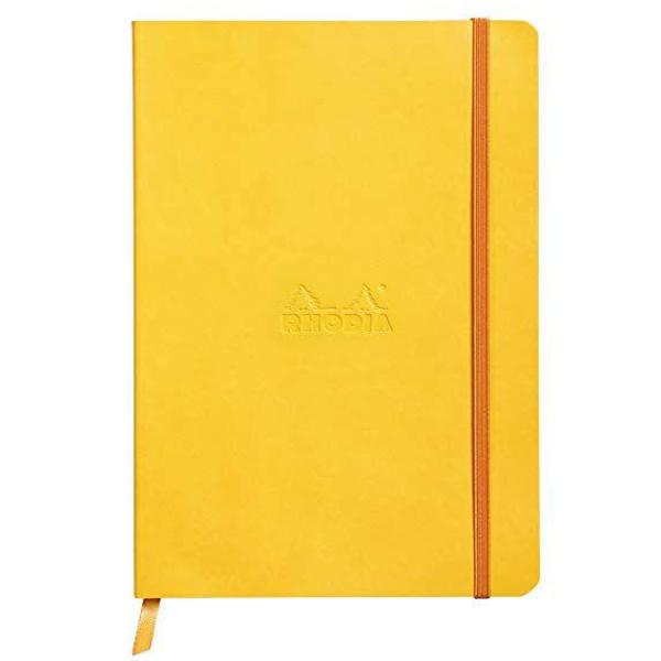 Rhodia Soft Cover Notebook A5 Dot Grid - Yellow